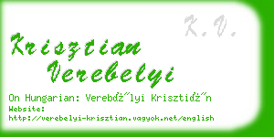 krisztian verebelyi business card